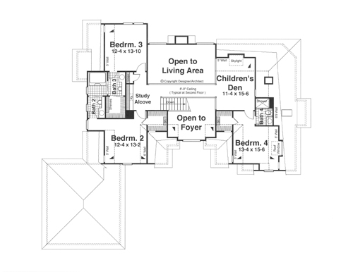 Second Floor image of ST. LAURENT House Plan